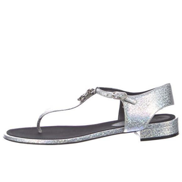 CHANEL Interlocking CC Logo T-Strap Sandals
Size: 11.5 - Picture 2 of 10